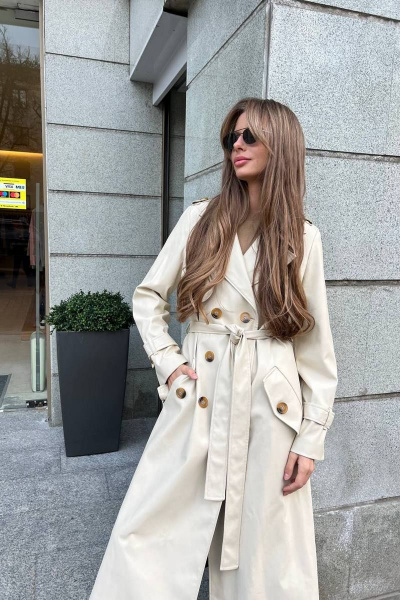 Тренч Skipper Design 105-к молочный - фото 1