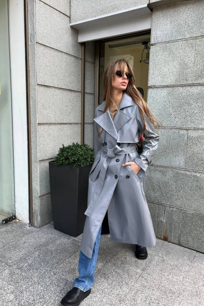 Тренч Skipper Design 105-к серый - фото 2