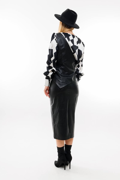 Жилет, юбка Ambera Style 2042 черный - фото 6