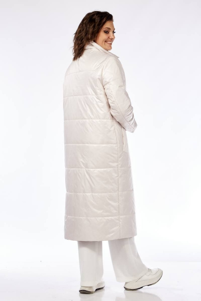 Демисезонное двустороннее пальто из плащёвой ткани с поясом Диомант 1883 - фото 6