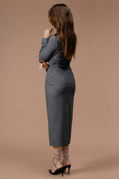 Платье JRSy 2369 серый_меланж - фото 2