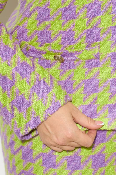 Жакет, юбка Koketka i K 1069 лаванда+салатовый - фото 7