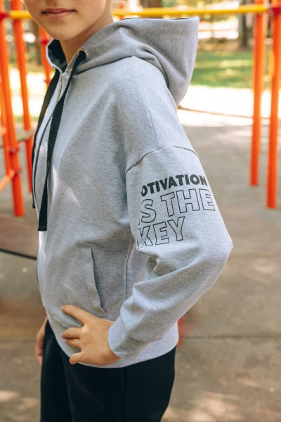 Брюки, джемпер Бобруйсктрикотаж 13495 серый/черный - фото 3