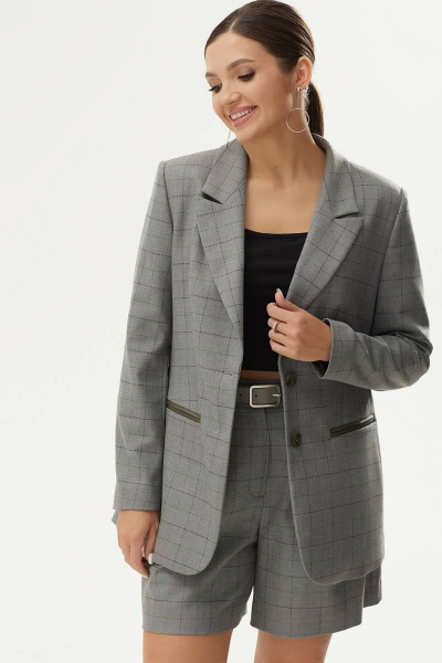 Деловой жакет полуприлегающего силуэта из текстиля Elady 4294 - фото 2