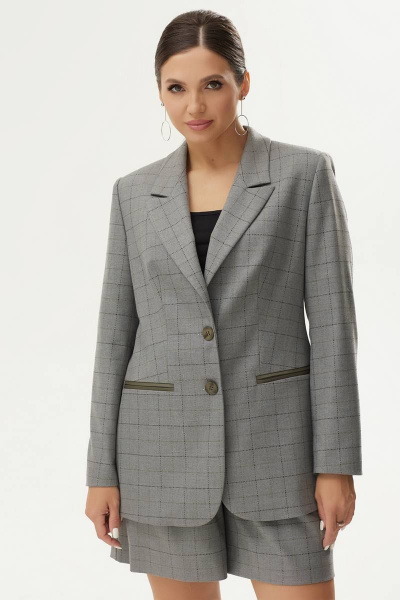 Деловой жакет полуприлегающего силуэта из текстиля Elady 4294 - фото 1