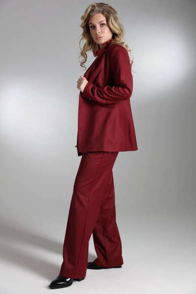 Жакет LM БК5019 бордовый - фото 2