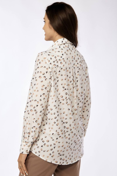 Блуза женская классическая с воротом-стойкой и длинным рукавом Fita 20301 - фото 2