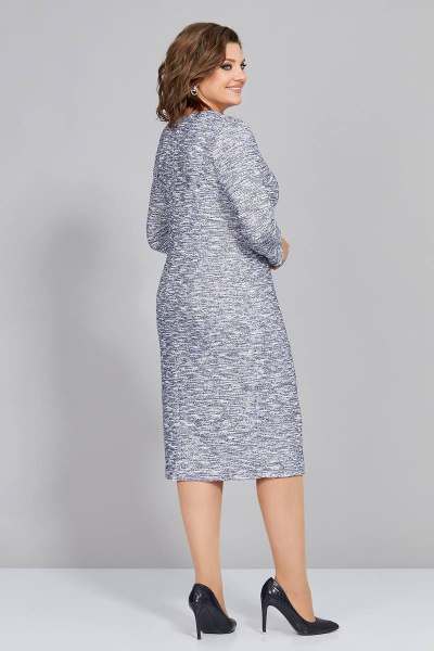 Платье из трикотажа с вытачками и жилет из штрукса Mira Fashion 5328 - фото 5