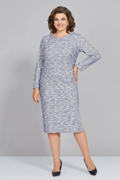 Платье из трикотажа с вытачками и жилет из штрукса Mira Fashion 5328 - фото 3