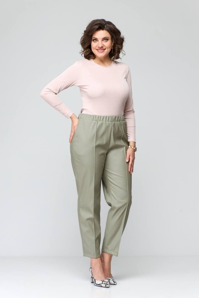 Брюки ANASTASIA MAK 1140 фисташка - фото 1