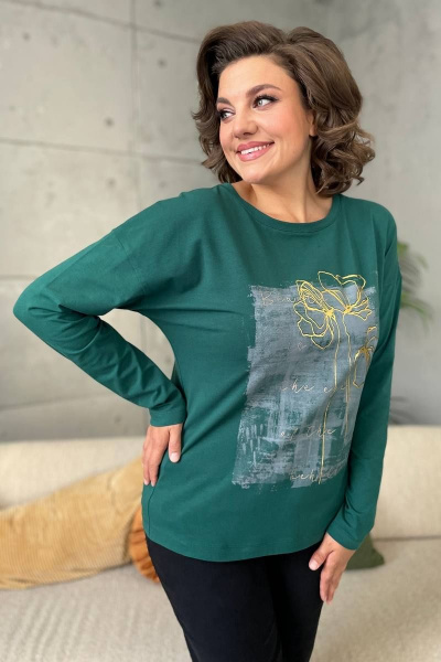 Джемпер Rumoda 2146 зеленый - фото 3