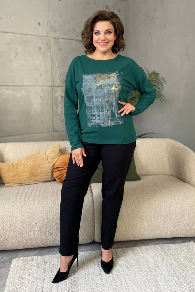 Джемпер Rumoda 2146 зеленый - фото 1