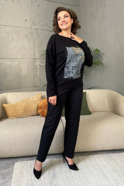 Джемпер Rumoda 2146 черный - фото 6