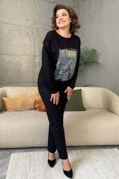 Джемпер Rumoda 2146 черный - фото 5