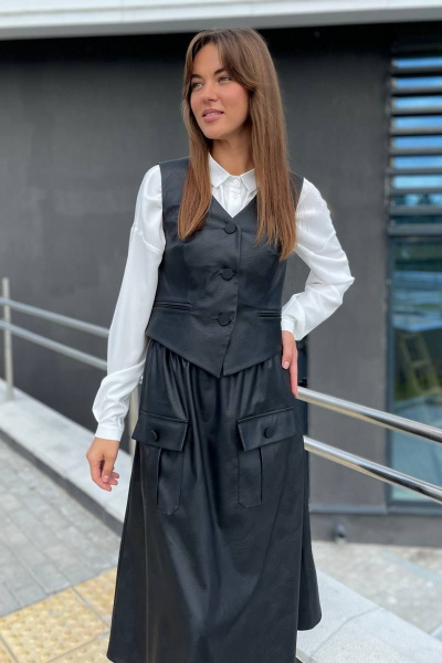 Жилет Rumoda 2149 черный - фото 4