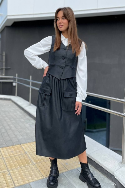 Жилет Rumoda 2149 черный - фото 1