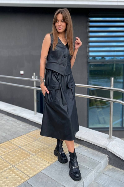 Жилет Rumoda 2149 черный - фото 9