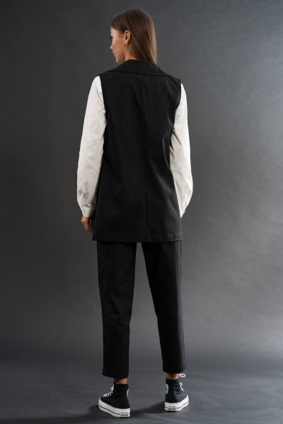 костюм из джинсовых джоггеров и жилета в спортивном стиле Kivviwear 40674101.01 - фото 7