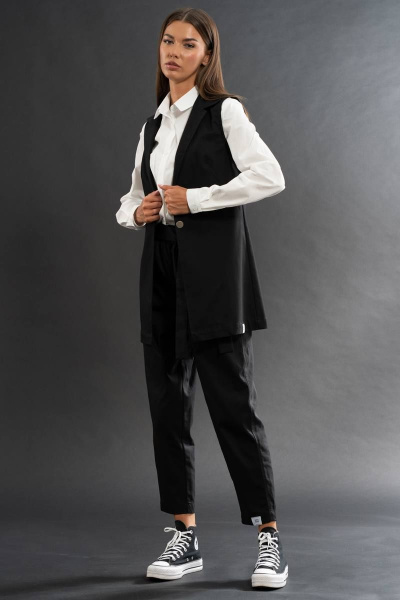 костюм из джинсовых джоггеров и жилета в спортивном стиле Kivviwear 40674101.01 - фото 2