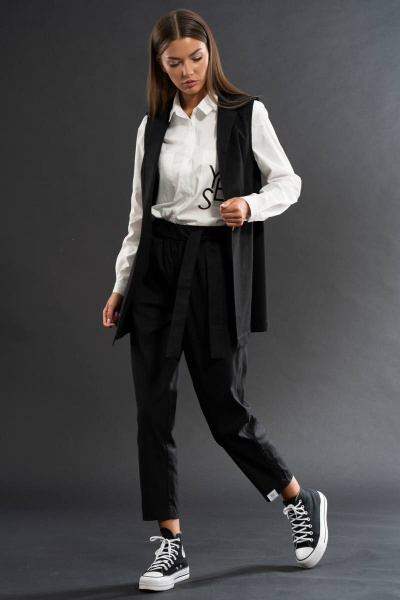 костюм из джинсовых джоггеров и жилета в спортивном стиле Kivviwear 40674101.01 - фото 1