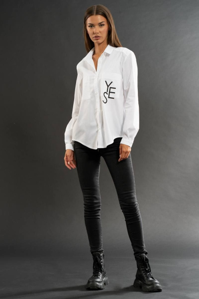 рубашка полуприлегающего силуэта из текстиля с длинным рукавом Kivviwear 3088.01 - фото 3