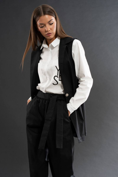 рубашка полуприлегающего силуэта из текстиля с длинным рукавом Kivviwear 3088.01 - фото 2