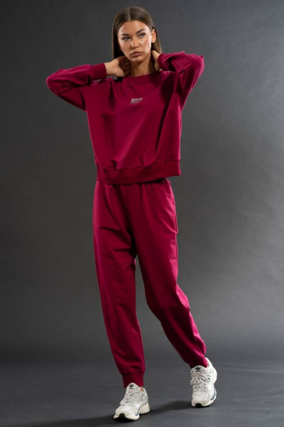 Костюм из трикотажных брюк и свитшота для демисезона Kivviwear 310613107.04 - фото 5