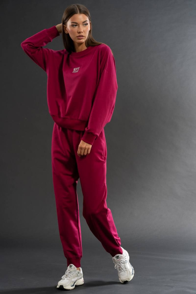 Костюм из трикотажных брюк и свитшота для демисезона Kivviwear 310613107.04 - фото 3