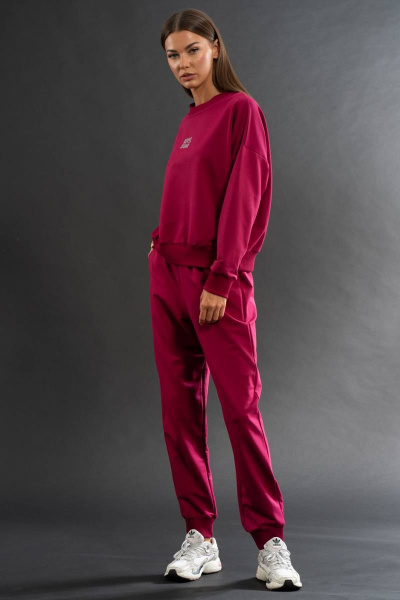 Костюм из трикотажных брюк и свитшота для демисезона Kivviwear 310613107.04 - фото 2