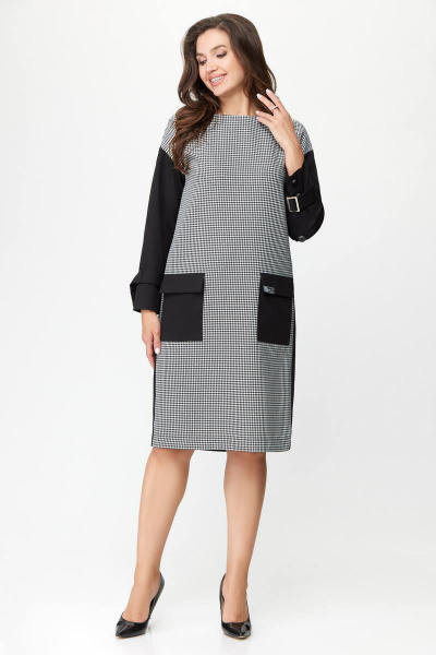 Дамское демисезонное платье длиной 102 см для делового образа DaLi 5658 - фото 1