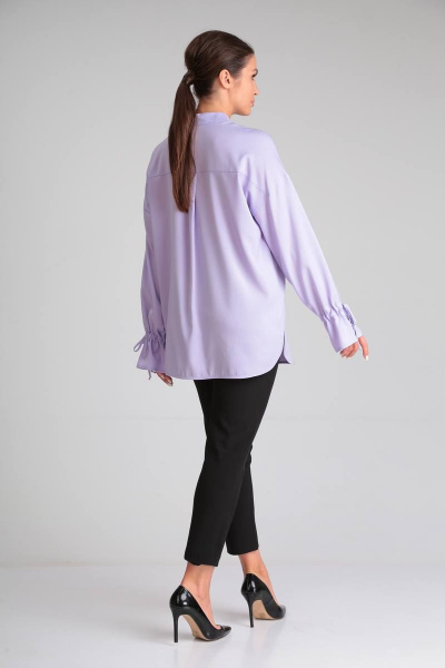 Рубашка свободного кроя с центральной планкой и карманами Modema м.547/2 - фото 7