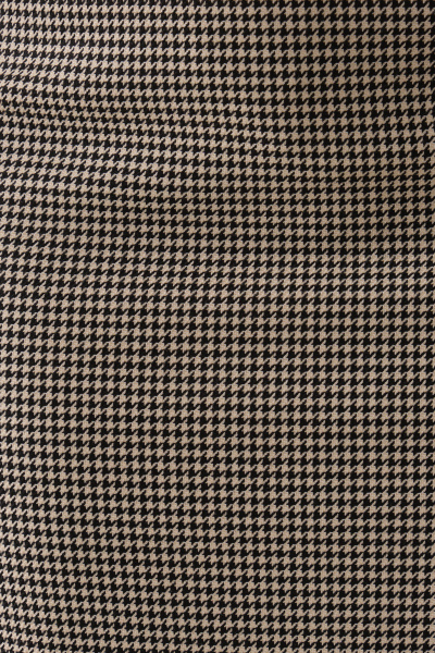 Юбка прилегающего силуэта до колена с поясом-обтачкой Панда 166750w бежево-черный - фото 7