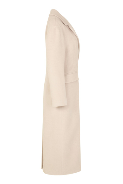 Пальто женское демисезонное белое из пальтовой ткани Elema 1-09-164 молоко - фото 2