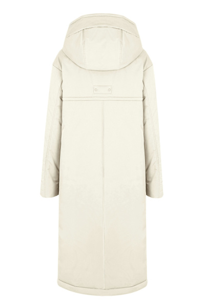 Пальто футболка белое в демисезон на каждый день Elema 5-13036-1-164 молоко - фото 3