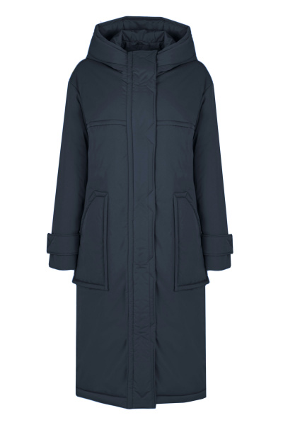 Пальто футболка синее в демисезон стиль на каждый день Elema 5-13036-1-164 синий - фото 1