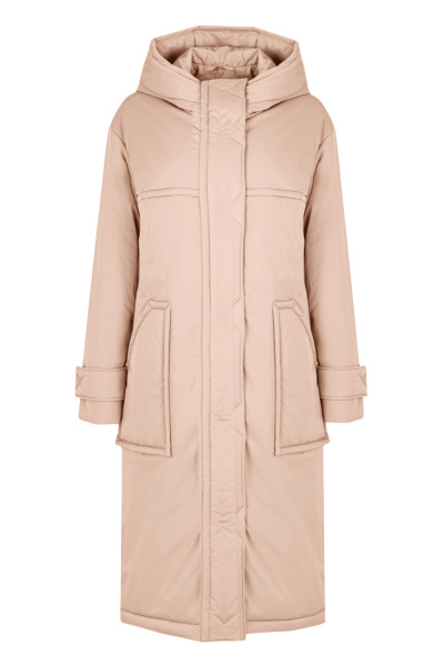 Пальто футболка розовое в демисезон стиль на каждый день Elema 5-13036-1-170 дымчатая_роза - фото 1