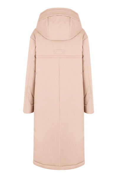 Пальто футболка розовое в демисезон стиль на каждый день Elema 5-13036-1-170 дымчатая_роза - фото 3