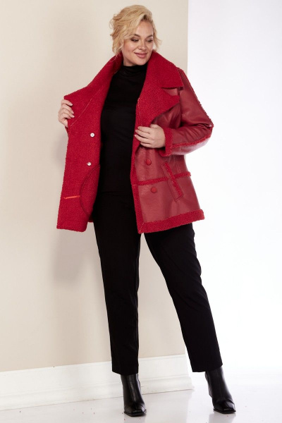 Дубленка Celentano 2040.2 алый - фото 11