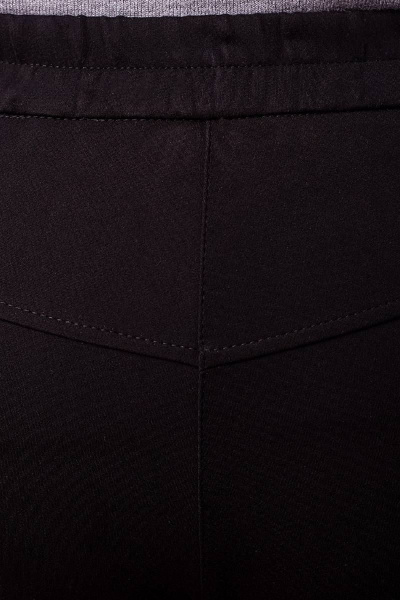 Брюки прямые с эко-кожей и трикотажем для повседневного стиля Camelia 2257 1 - фото 4