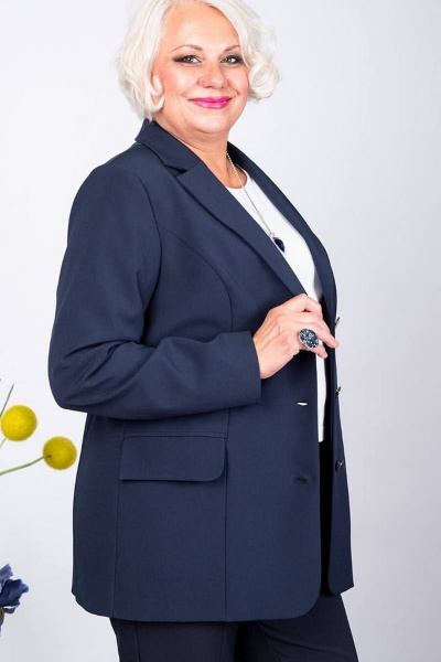 Жакет деловой прямой крой на подкладке для стильных образов Camelia 2229 4 - фото 3