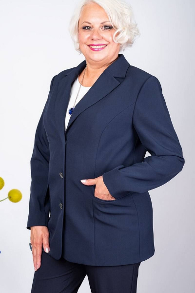 Жакет деловой прямой крой на подкладке для стильных образов Camelia 2229 4 - фото 1