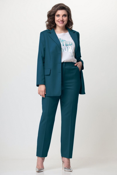 Блуза, брюки, жакет Орхидея 1150-3 морская_волна - фото 1