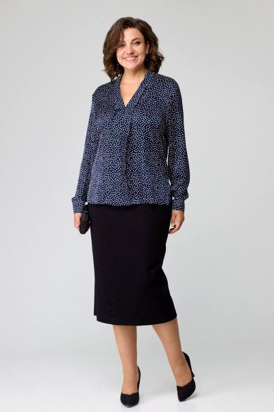 Блуза Ollsy 2082 синий - фото 7