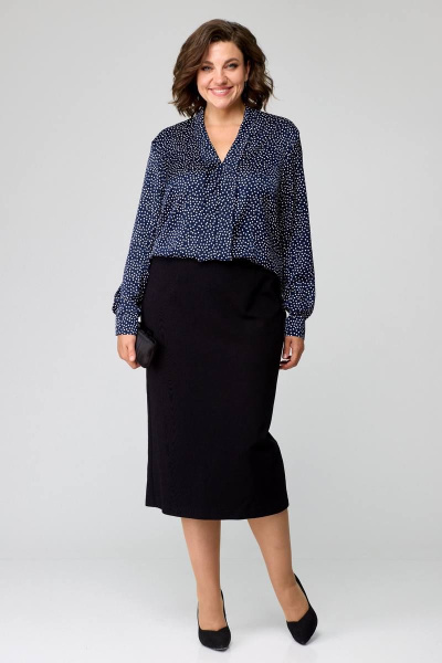 Блуза Ollsy 2082 синий - фото 5