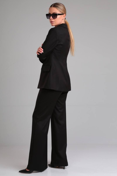 Комплект из жакета, жилета и брюк из текстиля для деловых луков Your size 2203 - фото 3