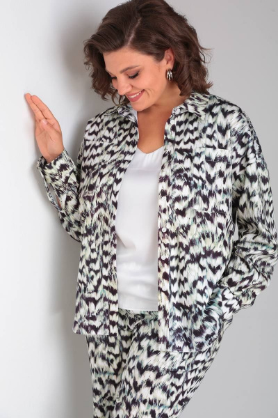 Брюки и жакет демисезонный повседневный хлопок текстиль Takka Plus 22-155/1 - фото 6