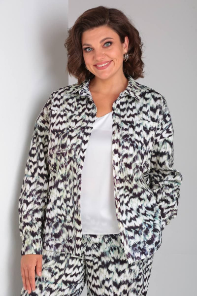 Брюки и жакет демисезонный повседневный хлопок текстиль Takka Plus 22-155/1 - фото 5