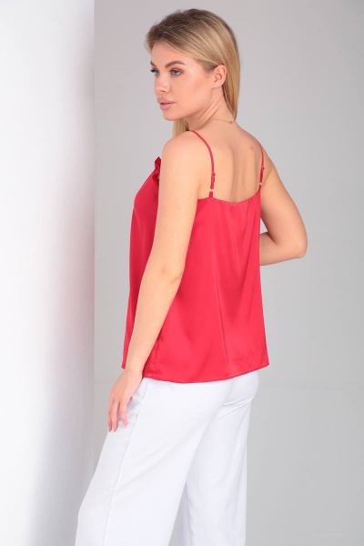 Топ в бельевом стиле шелк армани с рюшами Takka Plus 23-196 - фото 3