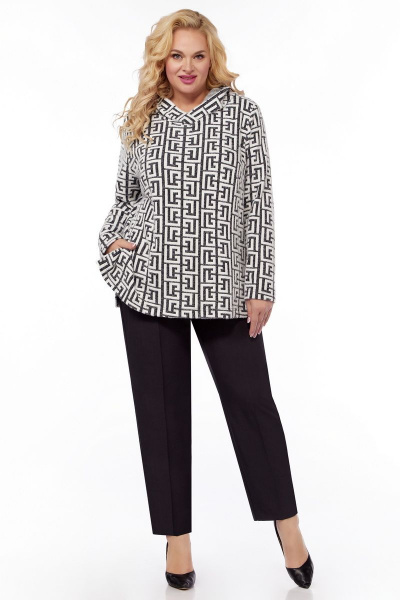 Черные брюки и джемпер с капюшоном для повседневности LaKona 11541 черный - фото 1