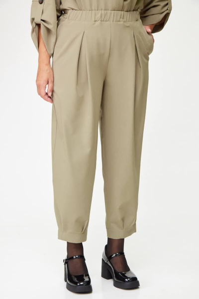 Брюки и жакет женский повседневный бежевый Michel chic 1355 бежевый - фото 8